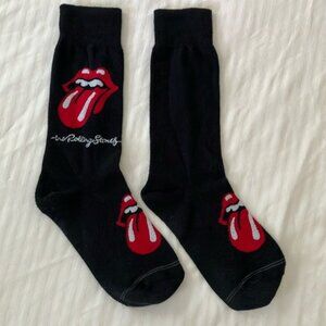 Rolling Stones Casual Black and Red Socks